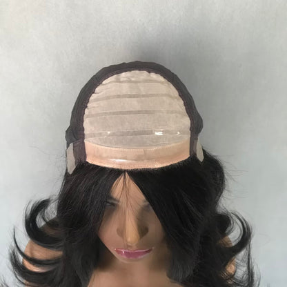Auspiciouswig Human Hair Wig Silk Skin Top Cancer Wig Silicone PU Medical Wig