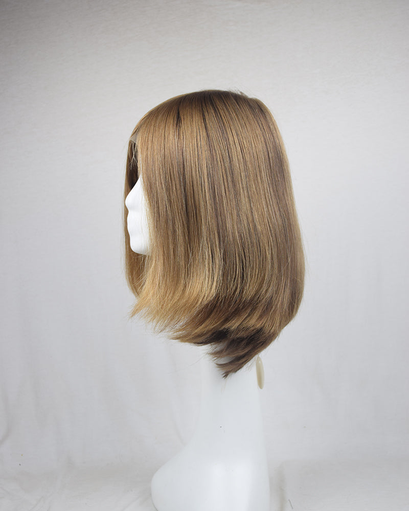 Auspiciouswig Kosher Sheitel Wigs European Virgin Human Hair Silk Skin Top Jewish Wigs