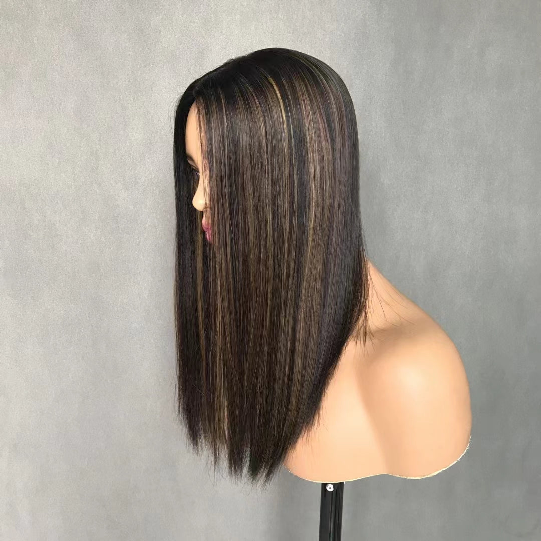 Auspiciouswig Human Virgin Hair Jewish Topper Silk Top Hairpiece Sheitel Kosher Wigs For Women