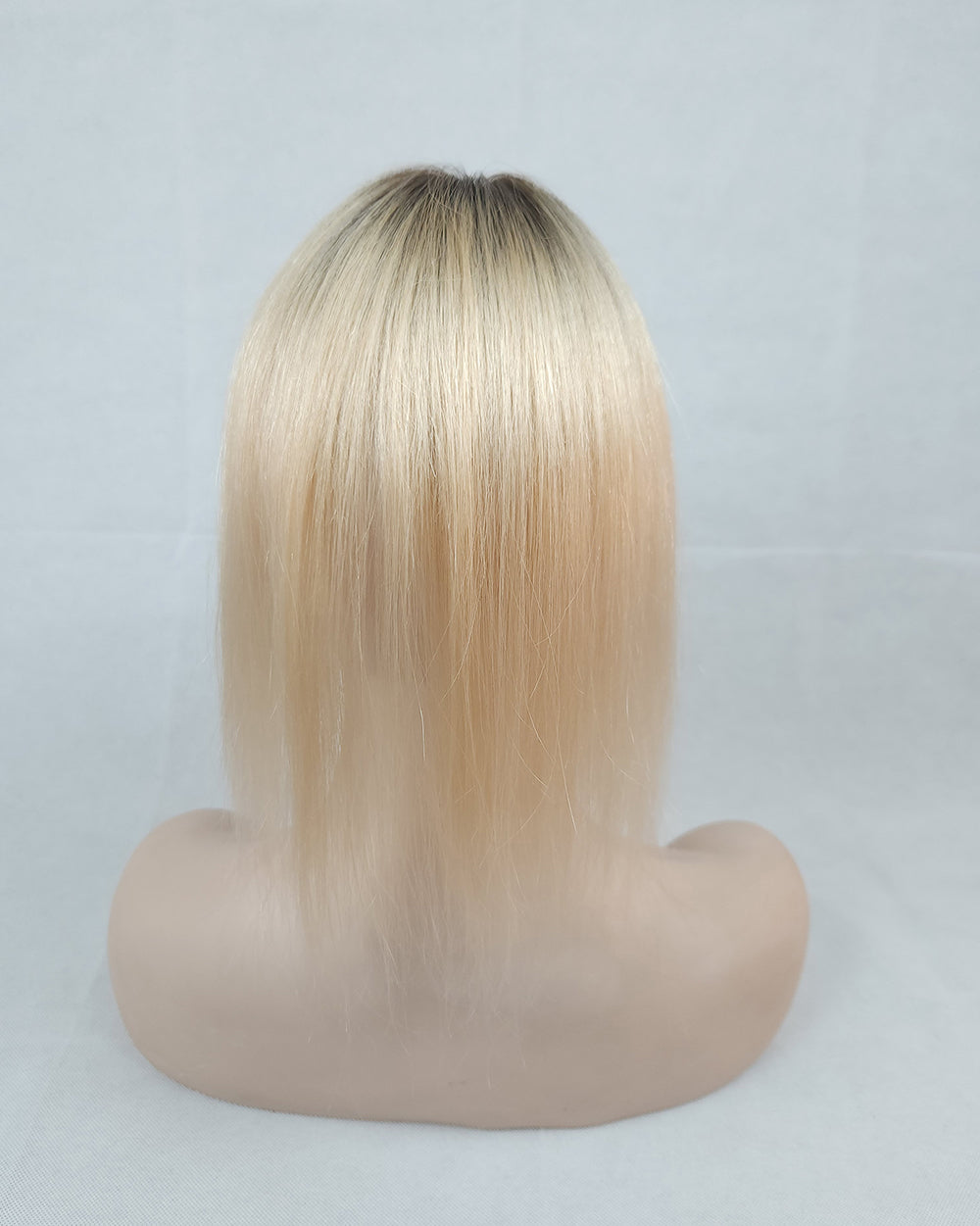 Auspiciouswig Rooted Blonde Virgin Hair Topper Silk Base PU Perimeter Hairpiece Toupee For Women