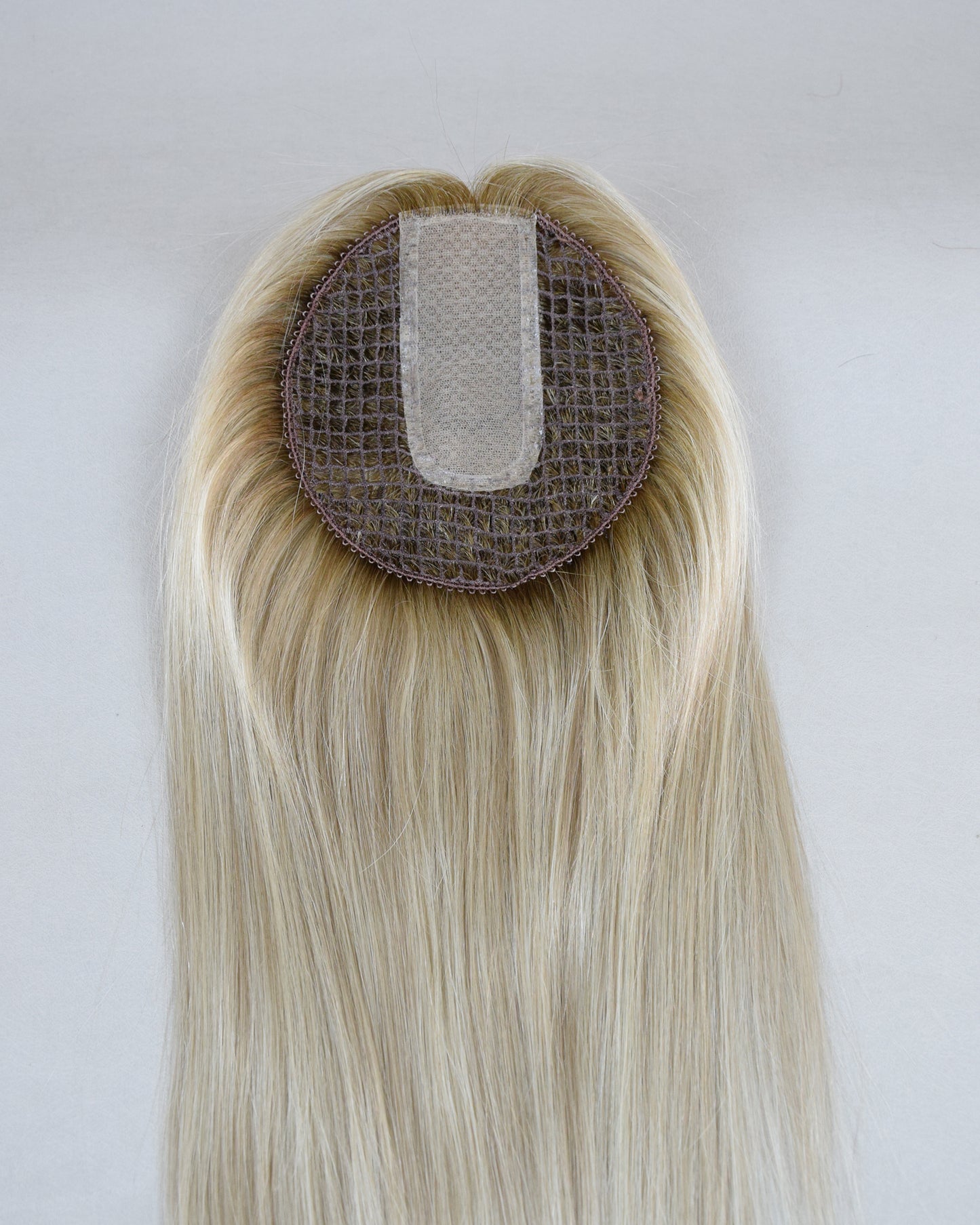 Auspiciouswig Breathable Fishnet Mesh Integration Hairsystem 14x15cm Fishnet Silk Skin Base Center Mesh Integrated Topper For Women Hair Volume