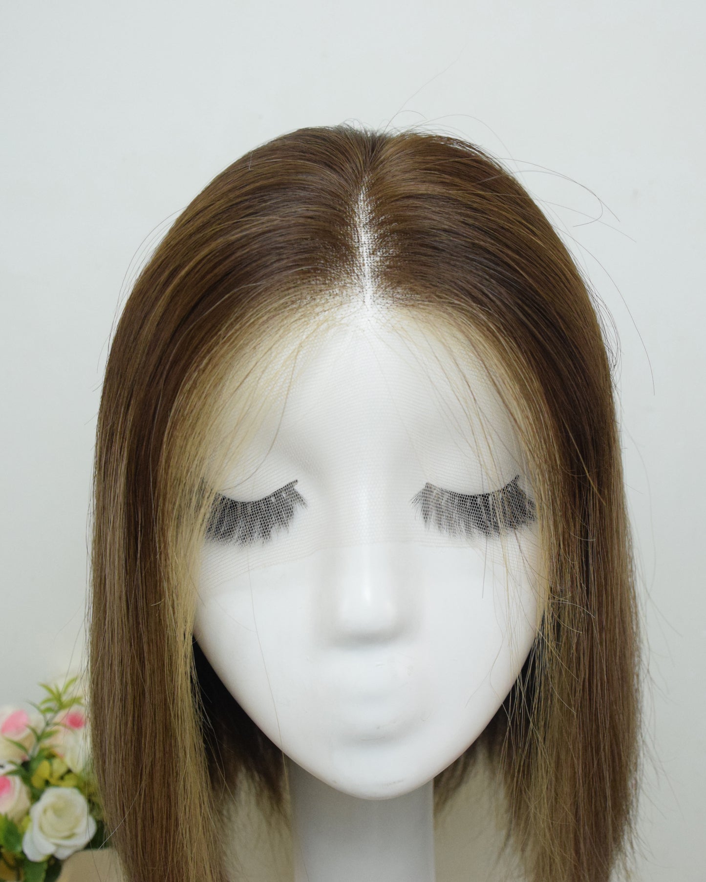 Auspiciouswig Short Jewish Wigs Human Virgin Hair Swiss Lace Sheitel Kosher Wigs