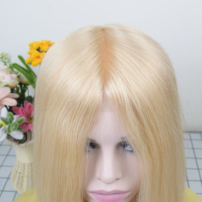 Auspiciouswig Human Virgin Hair Medical Wigs Silicone Base Fine Mono Top Cancer Wigs For Women