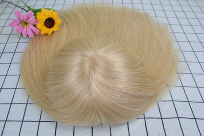 Auspiciouswig Human Virgin Hair Medical Wigs Silicone Base Fine Mono Top Cancer Wigs For Women