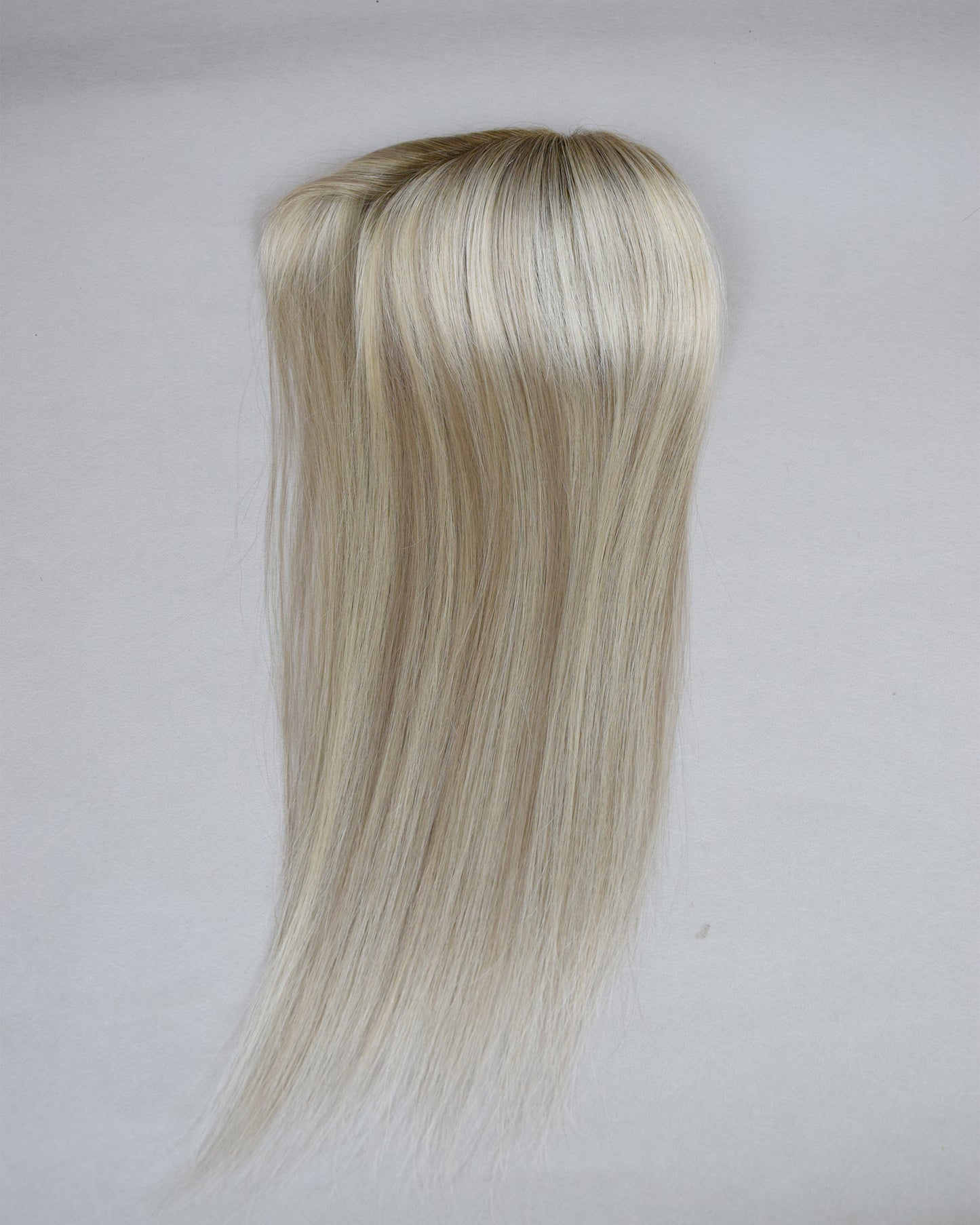 Auspiciouswig Blonde Balayage Human Virgin Hair Topper Mono Base Human Virgin Hair Topper Toupee For Women Hair Volume