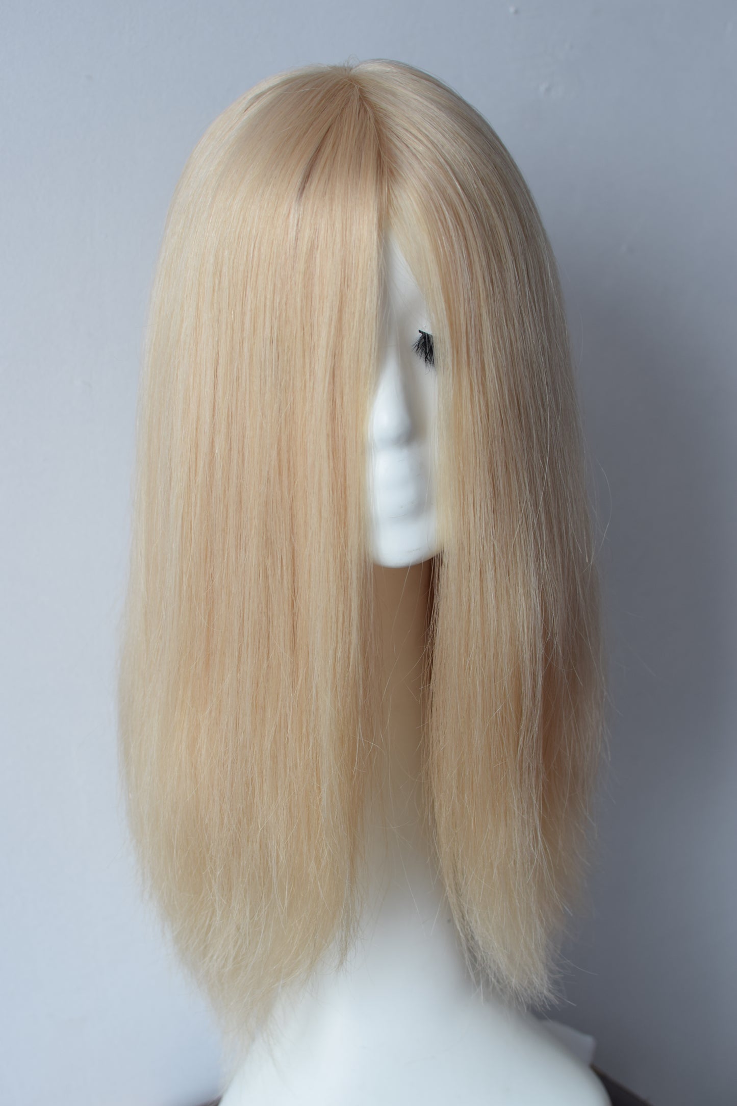 Auspiciouswig Blonde Straight Hair Jewish Wig Silk Skin Top Luxury Kosher Wigs Sheitel