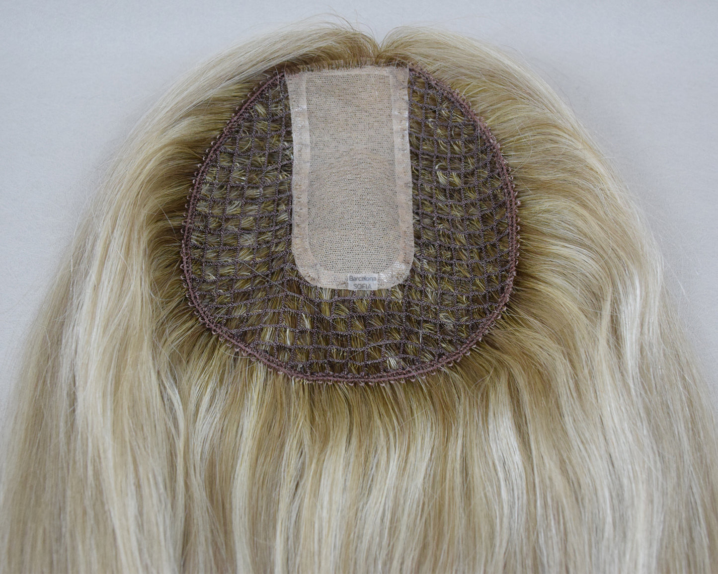 Auspiciouswig Breathable Fishnet Mesh Integration Hairsystem 14x15cm Fishnet Silk Skin Base Center Mesh Integrated Topper For Women Hair Volume