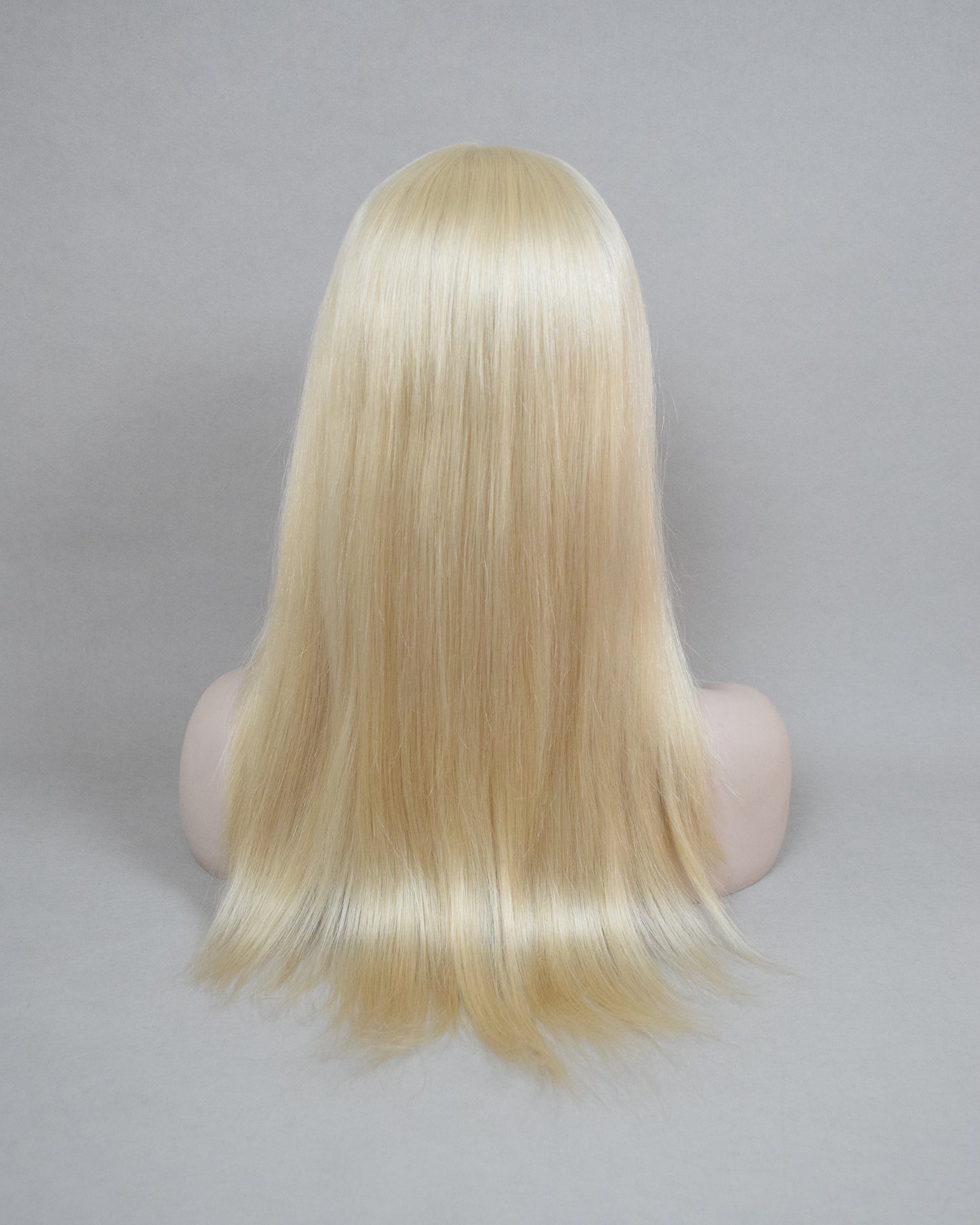 Auspiciouswig Blonde European Virgin Hair Jewish Wig Silk Skin Top With PU Around Kosher Wig Sheitel