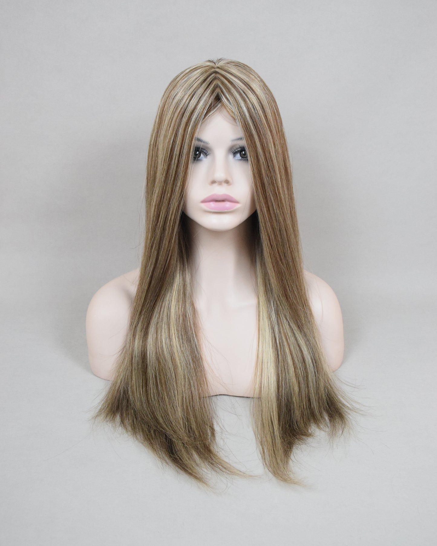 Auspiciouswig Jewish Wig Highlights Human Virgin Hair Silk Skin Top Kosher Wig Sheitel