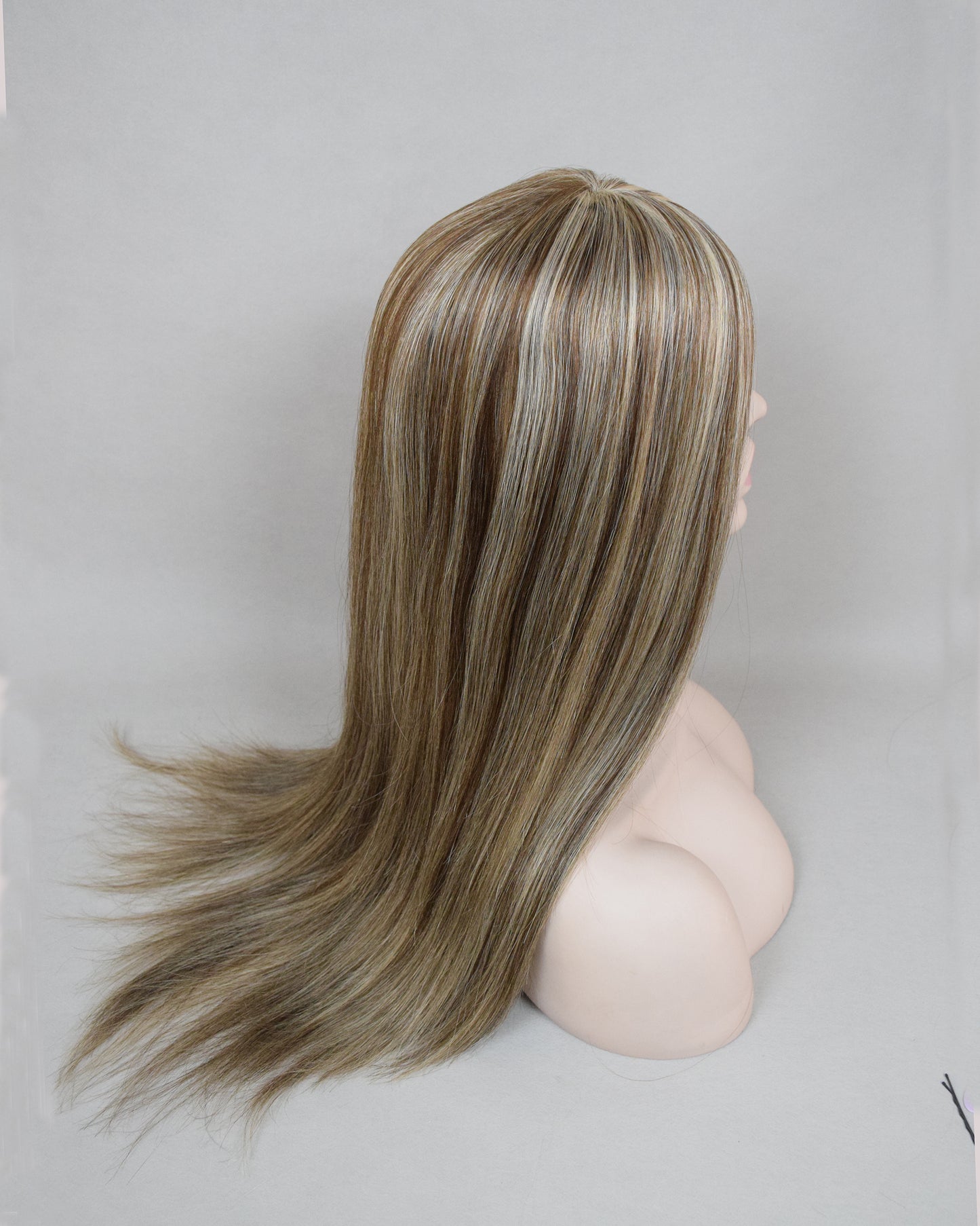 Auspiciouswig Jewish Wig Highlights Human Virgin Hair Silk Skin Top Kosher Wig Sheitel