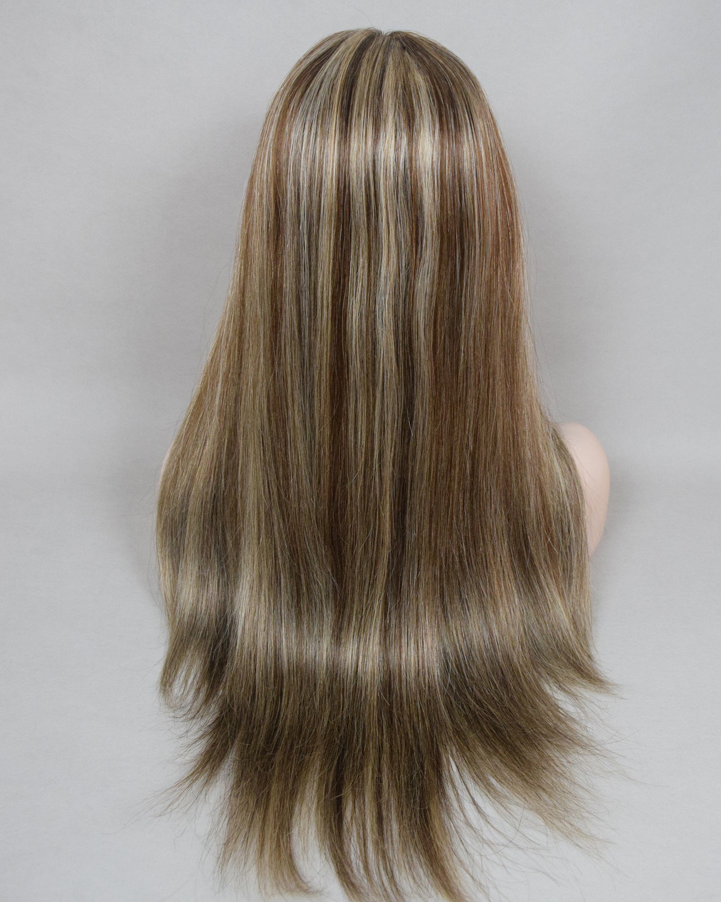 Auspiciouswig Jewish Wig Highlights Human Virgin Hair Silk Skin Top Kosher Wig Sheitel